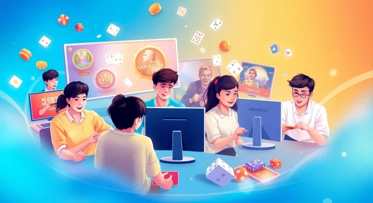 Players enjoying engaging games on sunwinw.com, featuring vibrant graphics and a welcoming atmosphere.
