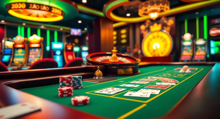 Engage with the luxury experience of nhà cái xx88 at a modern online casino, featuring poker chips and a roulette wheel.