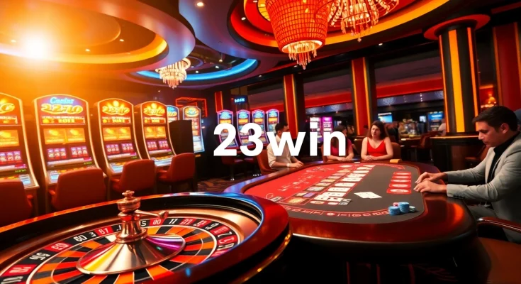 Players enjoying the excitement of various games at 23win online casino.