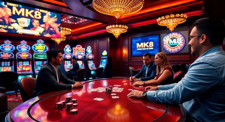 Gamble at MK8's vibrant casino scene with exciting poker games and promotions.