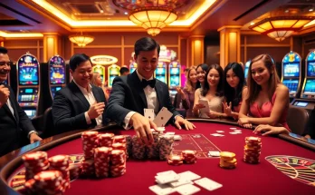 High-stakes poker scene featuring Nhacaiuytin's trusted gaming environment with thrilling action.