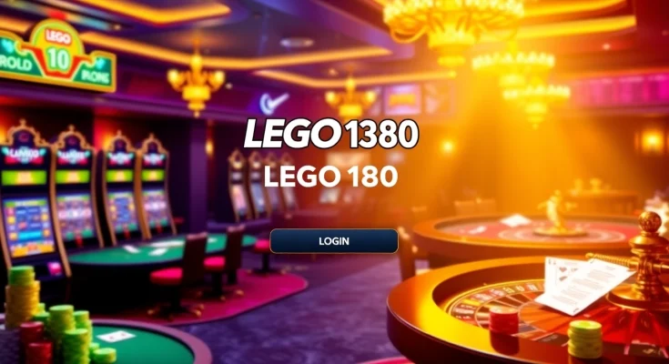 Engage with LEGO138 login for thrilling online gambling experiences featuring vibrant slot machines and casino tables.
