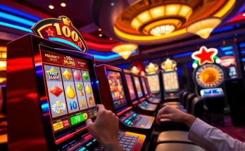 Exciting game nổ hũ slot machine spinning reels delivering jackpot winnings in a vibrant casino setting
