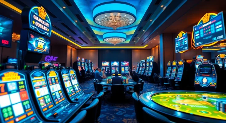 Experience the excitement of 6623, a premier online gaming platform with vibrant casino ambiance.