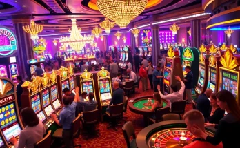 Engaging players at garuda slot machines in a vibrant casino setting filled with excitement and luxury.