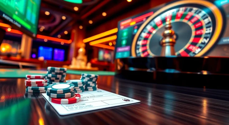 Placing strategic bets on lô đề trực tuyến platform with poker chips and live data updates