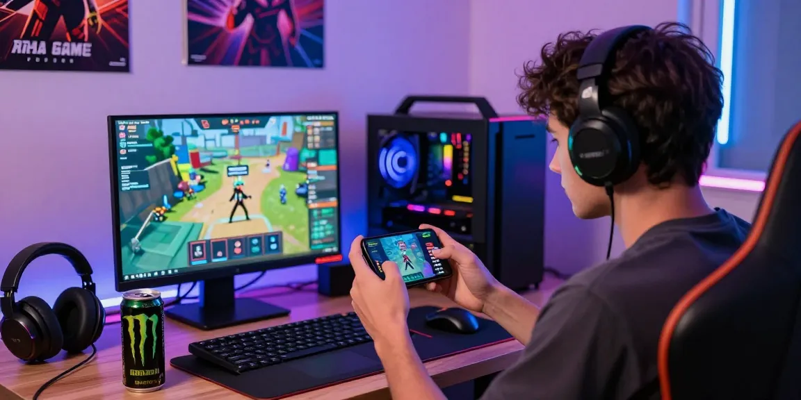 Raja Game login scene with a user engaging in vibrant online gaming.